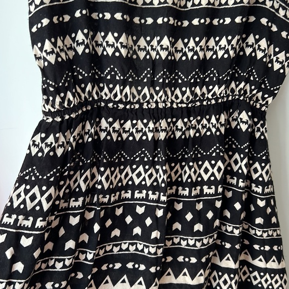 Patrons of Peace Smocked Waist Mini/Midi Dress Medium - Picture 4 of 12